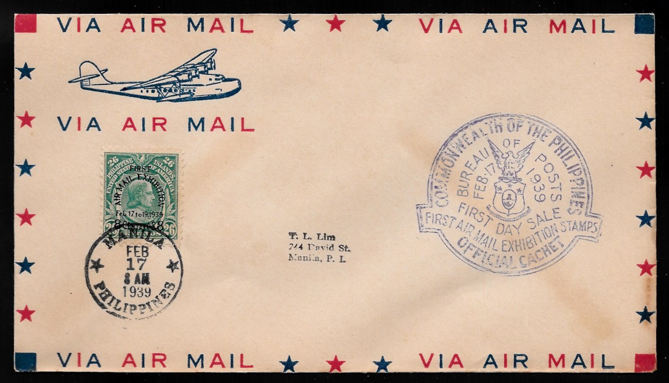 Philippines 1939 First Day Air Mail 